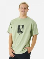 Акція на Футболка Rip Curl Quality Surf Products Core Tee 041MTE-3396 XL Сіро-зелена від Rozetka