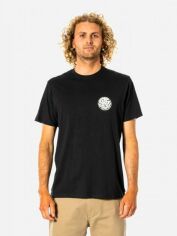 Акція на Футболка бавовняна довга чоловіча Rip Curl Wetsuit Icon Tee CTEST9-90 S Чорна від Rozetka