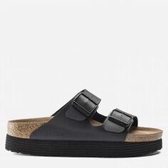 Акция на Жіночі шльопанці Birkenstock Arizona 1018520 39 Чорні от Rozetka