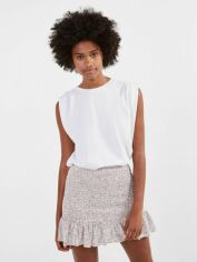 Акція на Спідниця міні літня жіноча Bershka XAZ294897SLIC M Рожева зі сріблястим від Rozetka