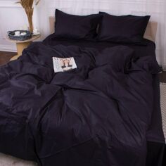 Акция на Комплект постільної білизни MirSon Poplin Line 099 Black 2 x 160 x 220 см от Rozetka