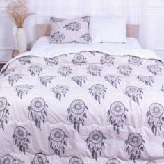 Акція на Набір MirSon №2806 Color Fun Line Cat ковдра літня King Size 220x240 EcoSilk + дві наволочки 50x70 + простирадло 220x240 від Rozetka