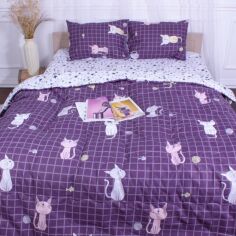 Акція на Набір MirSon №2807 Color Fun Line Whales ковдра літня King Size 220x240 EcoSilk + дві наволочки 50x70 + простирадло 220x240 від Rozetka