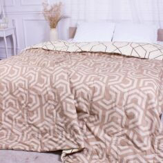 Акція на Ковдра MirSon Демісезонна Полуторна 140x205 см EcoSilk №2838 Color Fun Line Geometry від Rozetka