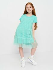Акція на Підліткова літня сукня для дівчинки Sasha 4689/3 152 см М'ятна від Rozetka