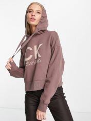 Акція на Худі тепле оверсайз жіноче Calvin Klein 662095001 XL Коричневе від Rozetka