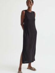 Акция на Сукня довга літня жіноча H&M FL0991109 XL Чорна от Rozetka