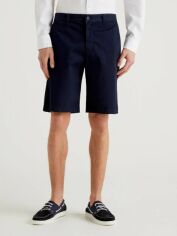 Акція на Шорти бавовняні короткі чоловічі United Colors of Benetton 4UN459548-016 52 Сині від Rozetka