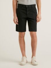 Акція на Шорти бавовняні короткі чоловічі United Colors of Benetton 4UN459548-100 56 Чорні від Rozetka