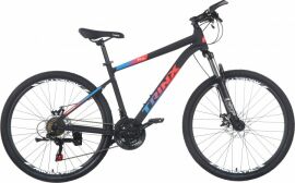 Акция на Велосипед TRINX M116 26" 19" 2022 Matt-Black-Blue-Red (M116.19MBBR) + Велосипедні шкарпетки в подарунок от Rozetka