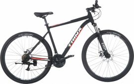 Акция на Велосипед TRINX M100 PRO 29" 21" 2022 Matt-Black-Red-White (M100Pro.21MBRW) от Rozetka
