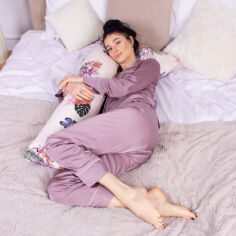 Акция на Подушка для беременных и отдыха Г-образная 8434 Color Line 20-0001 Bella White MirSon от Podushka