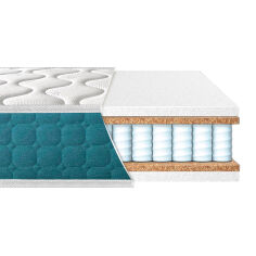 Акція на Матрас двусторонний пружинный Fresh Spring Cocos Eurosleep 140х200 см від Podushka