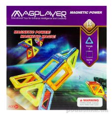 Акція на Детский конструктор MagPlayer 14 (MPB-14) від Podushka