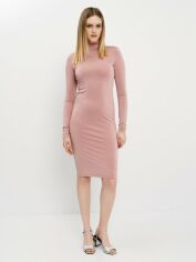 Акція на Сукня міді осіння жіноча H&M 0476902-005 38 Рожева (СА2000001971123) від Rozetka