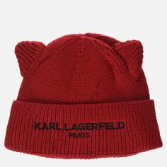 Акція на Шапка жіноча Karl Lagerfeld 892540812 One size Червона від Rozetka