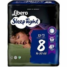 Акция на Подгузники-трусики Libero Sleep Tight размер 8 16-30кг 13шт от MOYO