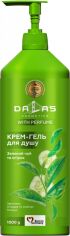 Акція на Крем-гель для душу Dalas Зелений чай і огірок 1000 мл від Rozetka