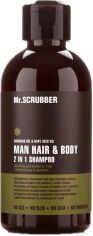 Акція на Чоловічий шампунь Mr.Scrubber Man 2in1 для волосся і тіла 250 г від Rozetka