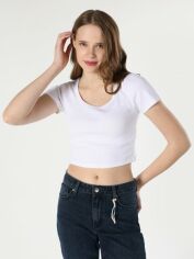 Акція на Футболка Colin's CL1063461WHT L White від Rozetka