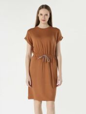 Акція на Сукня-футболка коротка літня жіноча Colin's CL1063234COR S Cinnamon від Rozetka