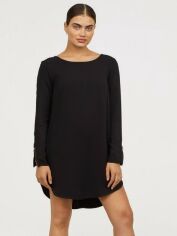 Акція на Сукня коротка літня жіноча H&M FL0543310 34 Чорна від Rozetka