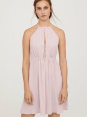 Акція на Сукня коротка літня жіноча H&M FL0608028 40 Світло-рожева від Rozetka