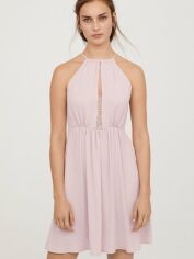 Акция на Сукня міні літня жіноча H&M FL0608028 40 Світло-рожева от Rozetka