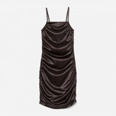 Акція на Сукня коротка літня жіноча H&M FL0918947 XXS Коричнева від Rozetka