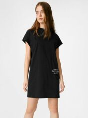 Акція на Сукня-футболка міні літня жіноча C&A FLm2136216 S Чорна від Rozetka