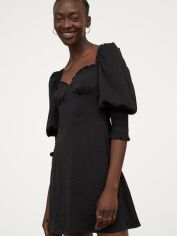 Акція на Сукня коротка літня жіноча H&M FL0932888 40 Чорна від Rozetka