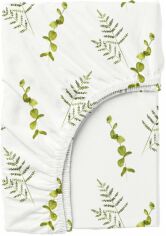 Акція на Простирадло на гумці Cosas Дитяче Green Foliage 60х120х12 см від Rozetka