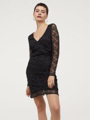 Акція на Сукня коротка літня жіноча H&M FL0919040 XS Чорна від Rozetka