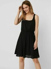 Акція на Сукня коротка літня жіноча Vero Moda FL10247311 XL Чорна від Rozetka