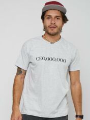 Акція на Футболка бавовняна довга чоловіча YAPPI CEO,OOO,OOO MG2718 XL Сіра від Rozetka