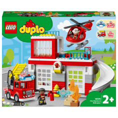Акція на Конструктор LEGO DUPLO Пожежне депо та гелікоптер (10970) від Будинок іграшок