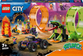 Акція на Конструктор LEGO City Подвійна петля каскадерської арени (60339) від Будинок іграшок