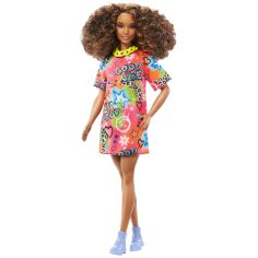 Акция на Лялька Barbie Fashionistas Модниця в яскравій сукні-футболці (HJT00) от Будинок іграшок