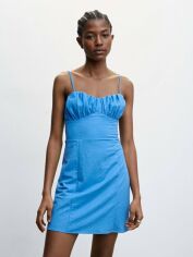 Акція на Сарафан жіночий Mango Blair 47028639-52 M Синій від Rozetka