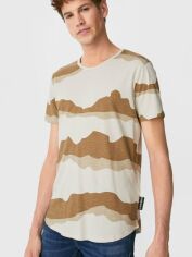 Акція на Футболка бавовняна довга чоловіча C&A FLm2139870 XS Beige від Rozetka