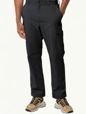 Акція на Спортивні штани чоловічі Jack Wolfskin Wanderthirst Pants M 1508371-6350 52 Чорні від Rozetka