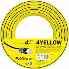 Акція на Шланг садовий Cellfast 4YELLOW 3/4" 20 м, 4 шари, до 20 Бар, -10…+50°C (10-520) від Rozetka