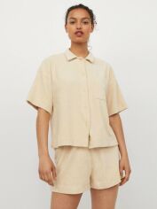 Акція на Піжамні шорти H&M XAZ333471RXHN XL Бежеві від Rozetka