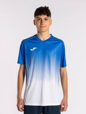 Акція на Футболка спортивна довга чоловіча Joma Tiger IV 102764.207 M Синя від Rozetka