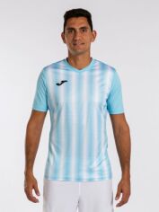Акція на Футболка спортивна довга чоловіча Joma Inter II 102807.352 M Блакитна від Rozetka