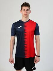 Акція на Футболка спортивна довга чоловіча Joma City II 103240.336 M Темно-синя від Rozetka