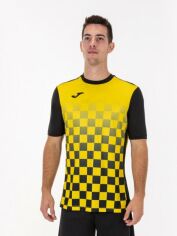 Акція на Футболка спортивна довга чоловіча Joma Flag 100682.109 S Жовта від Rozetka