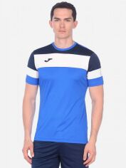 Акція на Футболка спортивна довга чоловіча Joma Crew IV 101534.703 S Синя від Rozetka