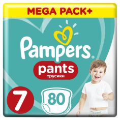 Акция на Подгузники-трусики Pampers Pants 7 (17+ кг), 80 шт. от Pampik