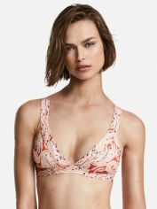 Акція на Верхня частина купальника жіноча H&M XAZ181079JIWE 32 Помаранчева у візерунку від Rozetka
